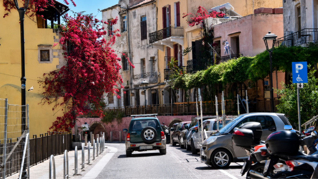 Driving in Chania with a rental car